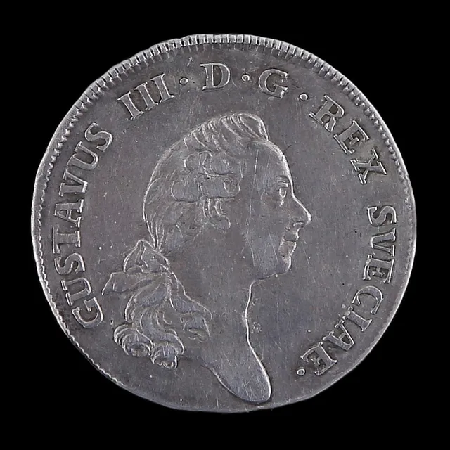 MYNT 1/3 Rd, silver, Gustaf III, 1772.