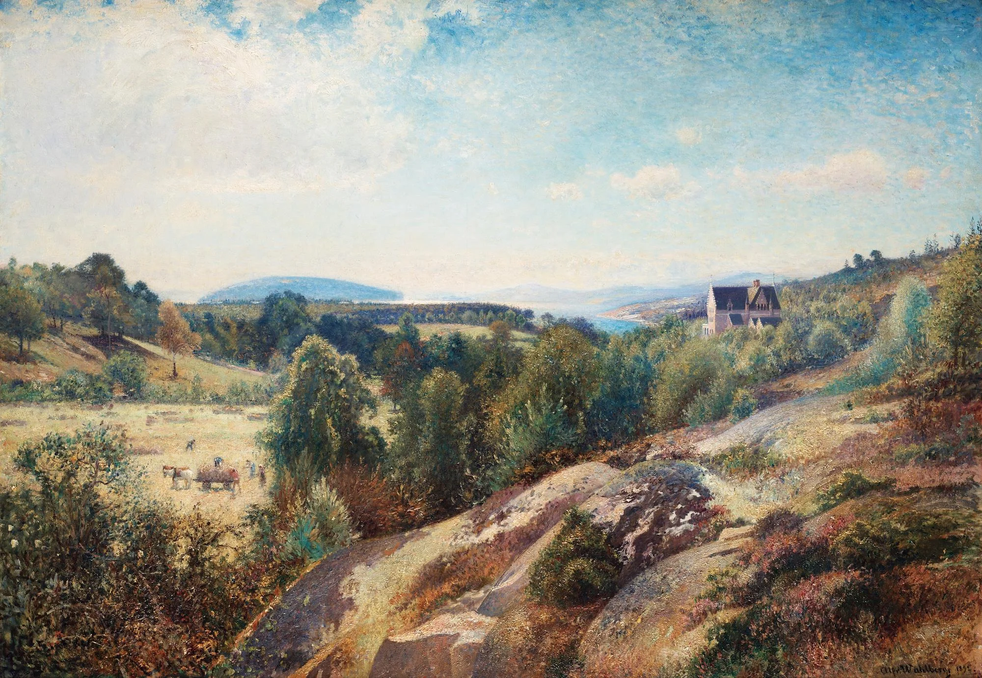 Alfred Wahlberg, Torreby vid Gullmarsfjorden. — Bukowskis