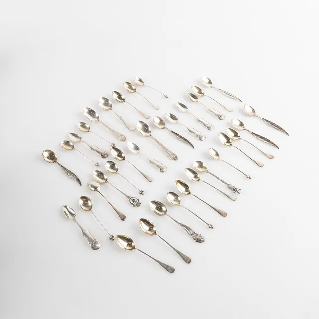 KAFFESKEDAR, silver, olika modeller.
