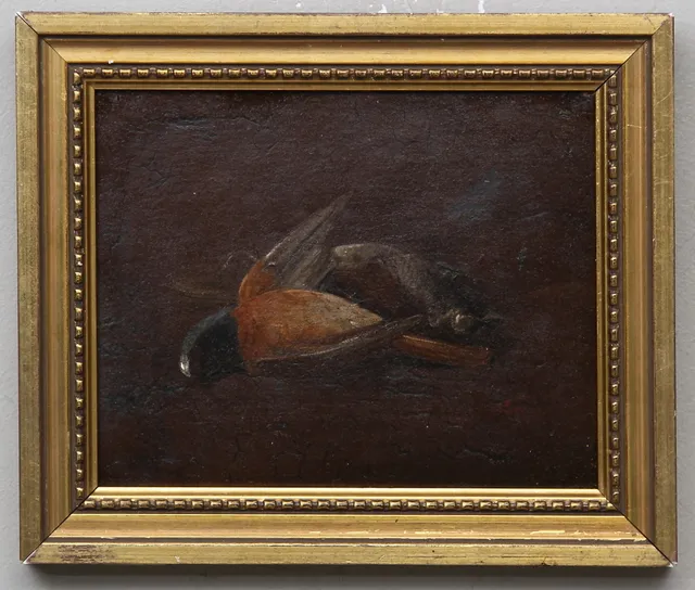 OIDENTIFIERAD KONSTNÄR. Olja på pannå, 1700/1800-tal.