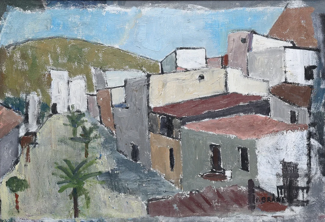 BARBRO BRÅNE (1925-1989). Olja på duk, signerad. — Paintings — Gomér & Andersson Jönköping
