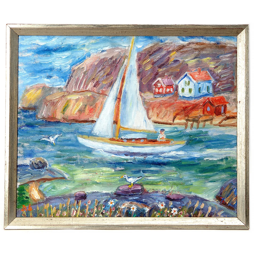 DAVID LARSSON. "Seglare". — Paintings — Stockholms Auktionsverk Göteborg