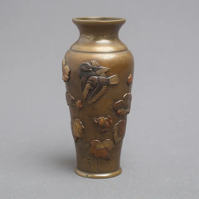 VAS, brons, Meiji, Japan, omkring 18/1900-tal.