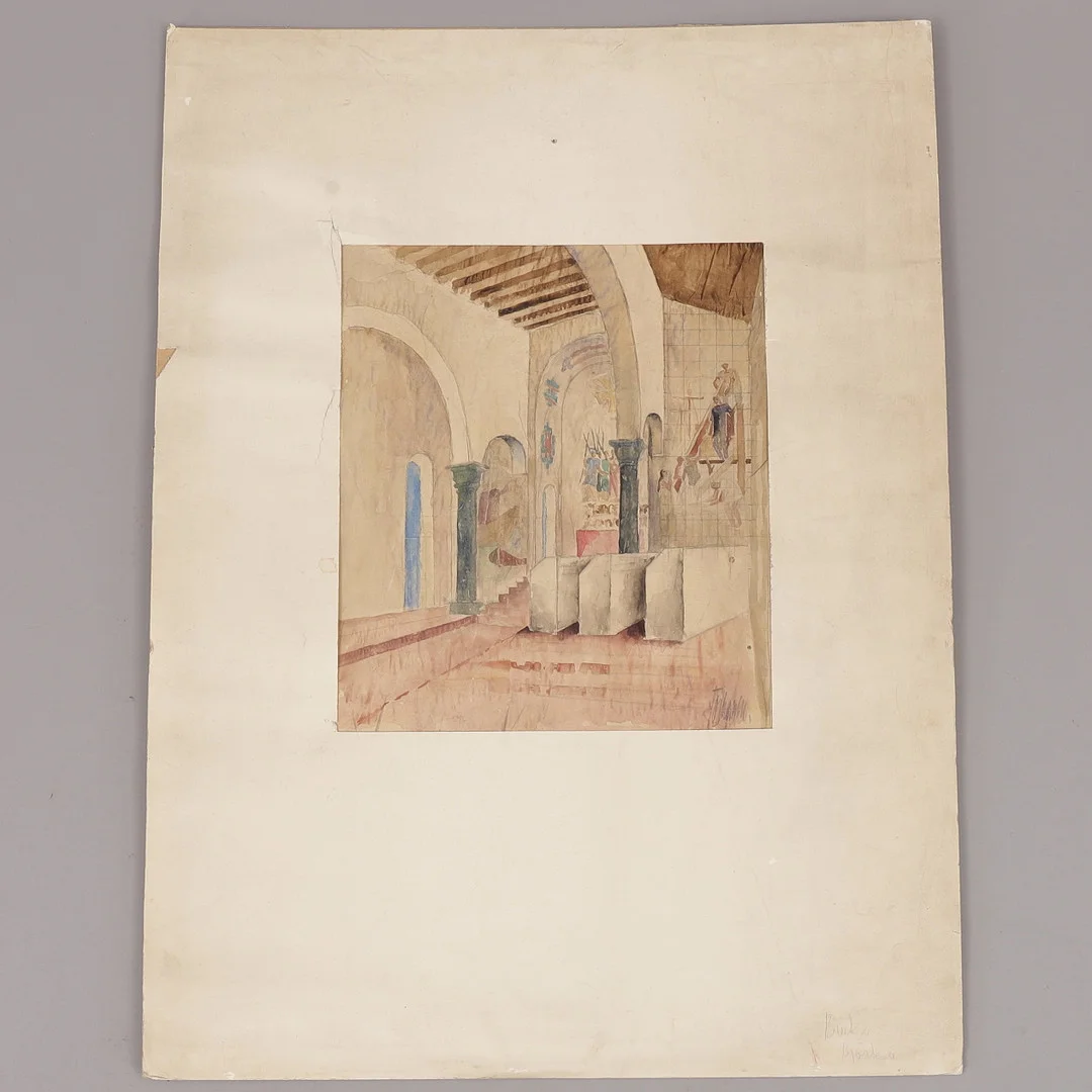 GUNNAR TORHAMN. Akvarell, signerad. — Paintings — Växjö Auktionskammare