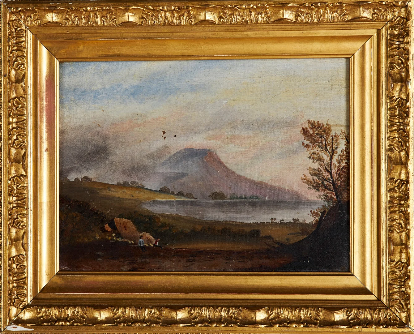 OIDENTIFIERAD KONSTNÄR. 1900-talets första hälft, landskapsmotiv med berg, olja på duk, osignerad. — Paintings — Stockholms Auktionsverk Sickla