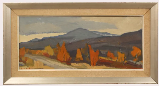 ARWID KARLSSON (1907-1964). Olja på duk, fjällandskap, signerad.