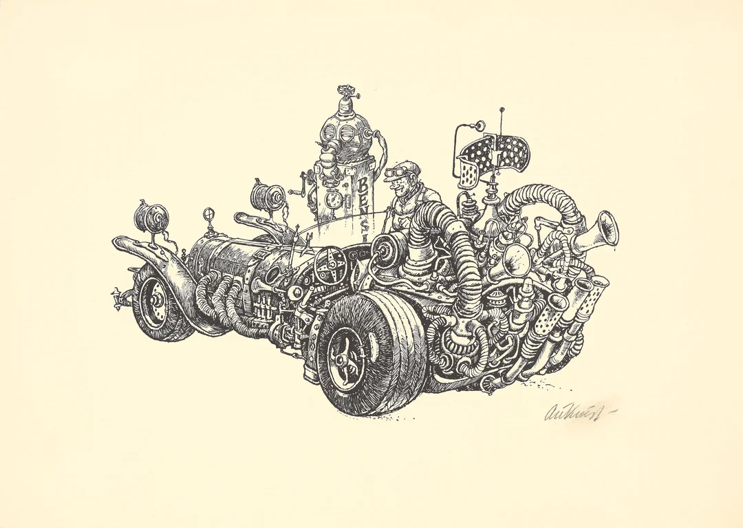 Aukrust, Kjell — "Il Tempo Gigante" — Kunst/Grafikk — Blomqvist