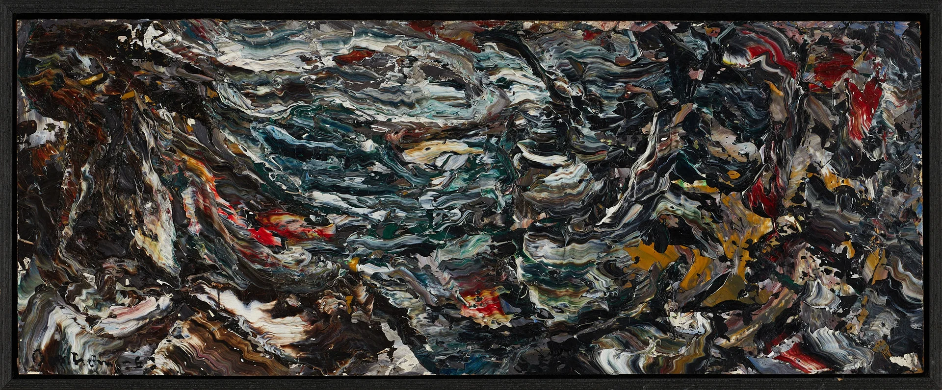 HARRY BOOSTRÖM (1917-1996). "Storm över strand", Gotland, signerad och daterad -63, olja på pannå. — Paintings — Crafoord Auktioner Stockholm