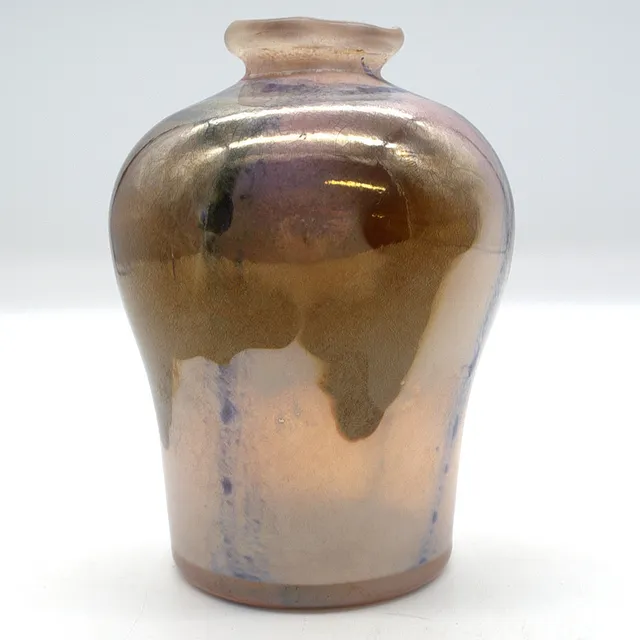ERWIN EISCH. STUDIO-GLASVASE, MUNDGEBLASEN, SIGNIERT UND DATIERT 1986.