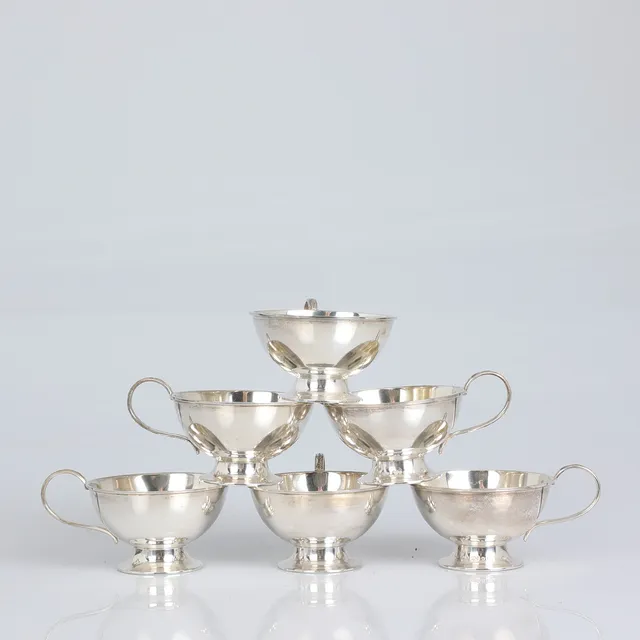 PUNCHKOPPAR, 6 st, Silver, GAB.
