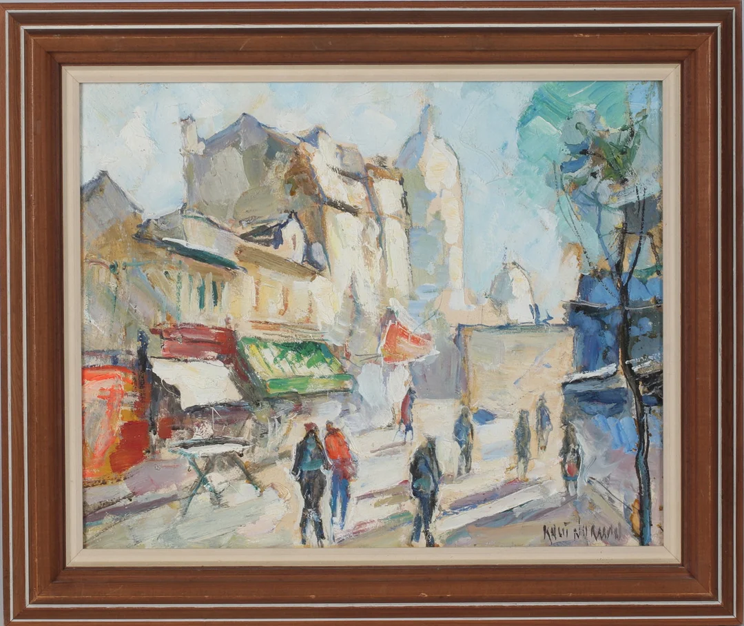 KNUT NORRMAN. Motiv från Paris, olja på duk, signerad. — Paintings — Stadsauktion Sundsvall