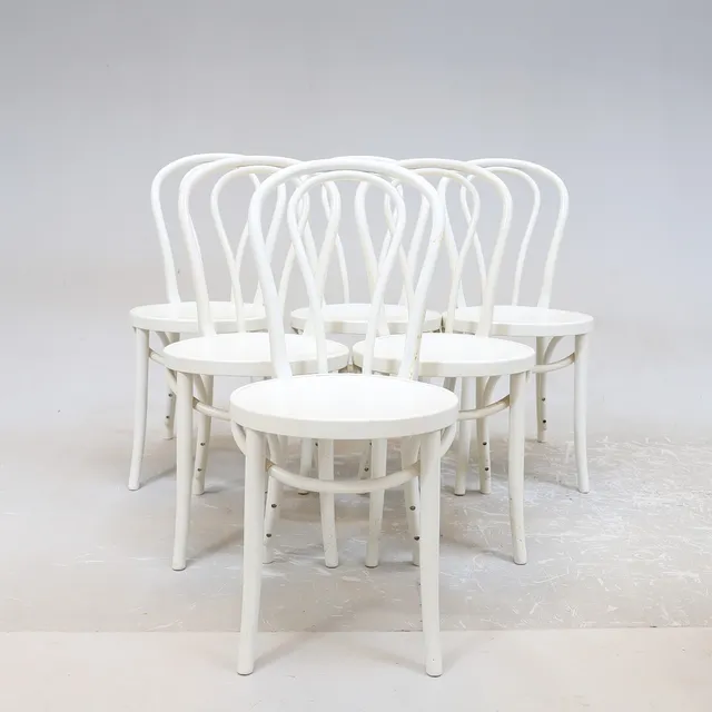 GILLIS LUNDGREN. stolar, 6 st, "Öglan", IKEA, 1900-talets andra hälft.