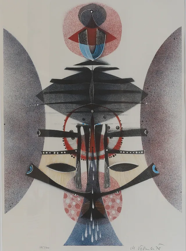 MILAN VOBRUBA. Färglitografi, signerad, 185/300, daterad -76.