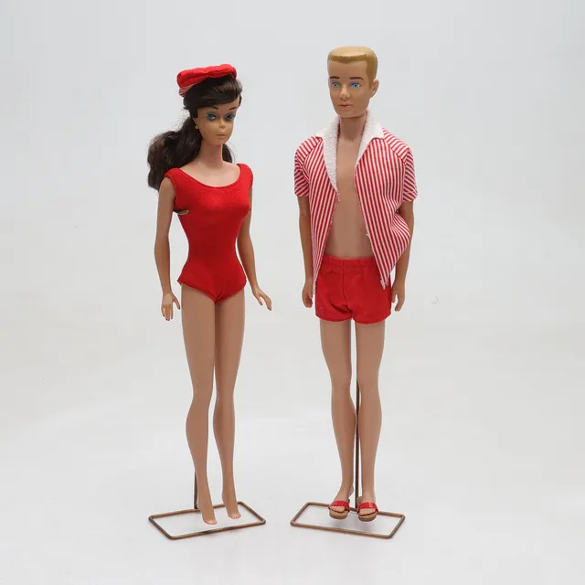 BARBIEDOCKOR, Ken och Midge/Barbie, Mattel, 1960-tal.