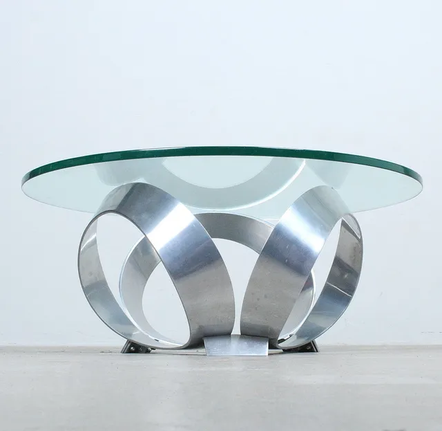 KNUT HESTERBERG. Ronald Schmitt. Couchtisch / Coffeetable, Modell 'Diamond' der 1970er.