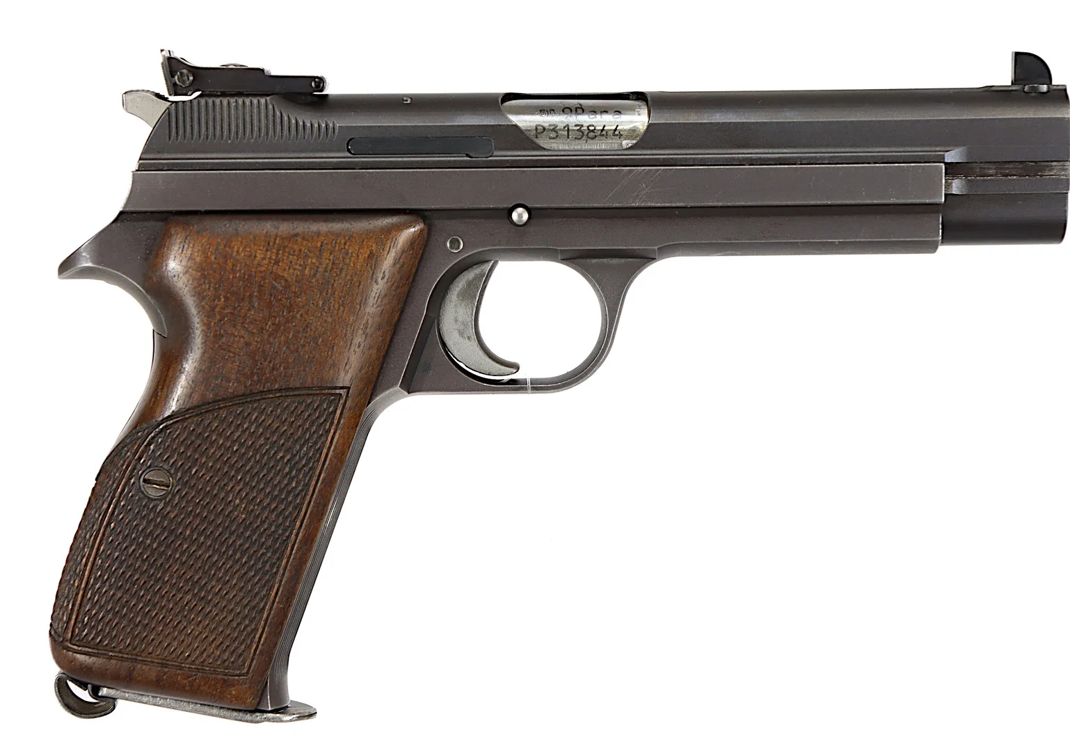 PISTOL, fabrikat SIG, modell P210-6, kaliber 9x19, tillv.nr P313844, se-nr SE1184209. — Pistols — Walter Borg