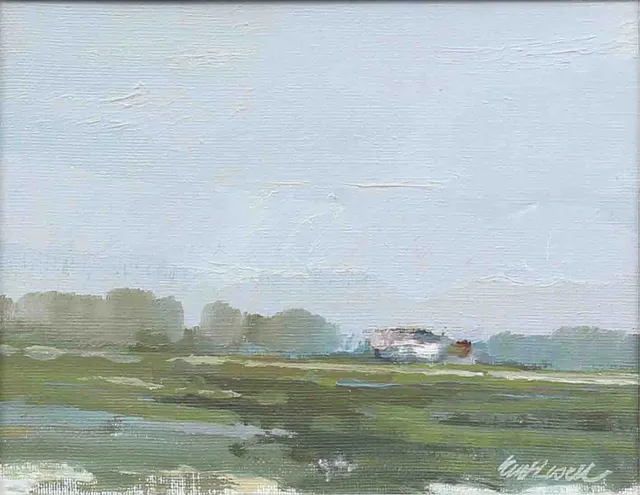 KURT LOSELL (1933-2015). "Skånegård", olja på duk, signerad.