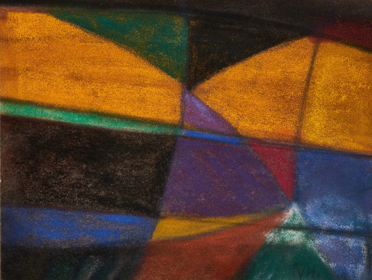 TORA VEGA HOLMSTRÖM (1880-1967). Komposition, monogramsignerad TVH, pastell. — Paintings — Crafoord Auktioner Stockholm