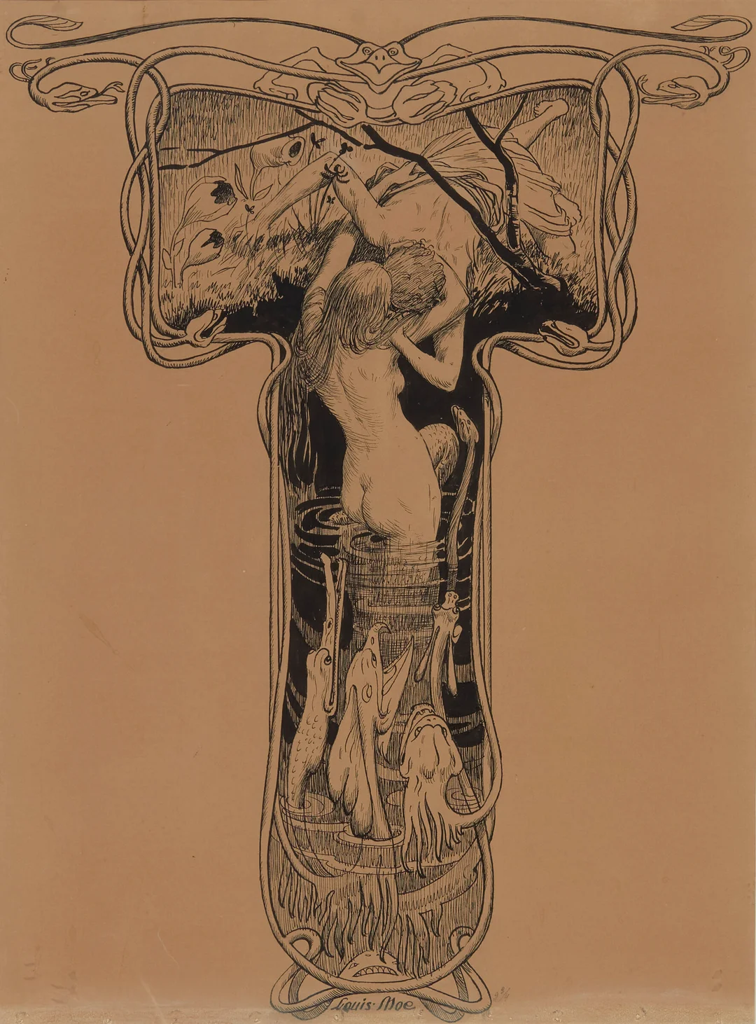 Moe, Louis — Mytologisk motiv, 1903 — Kunst/Øvrig billedkunst — Blomqvist