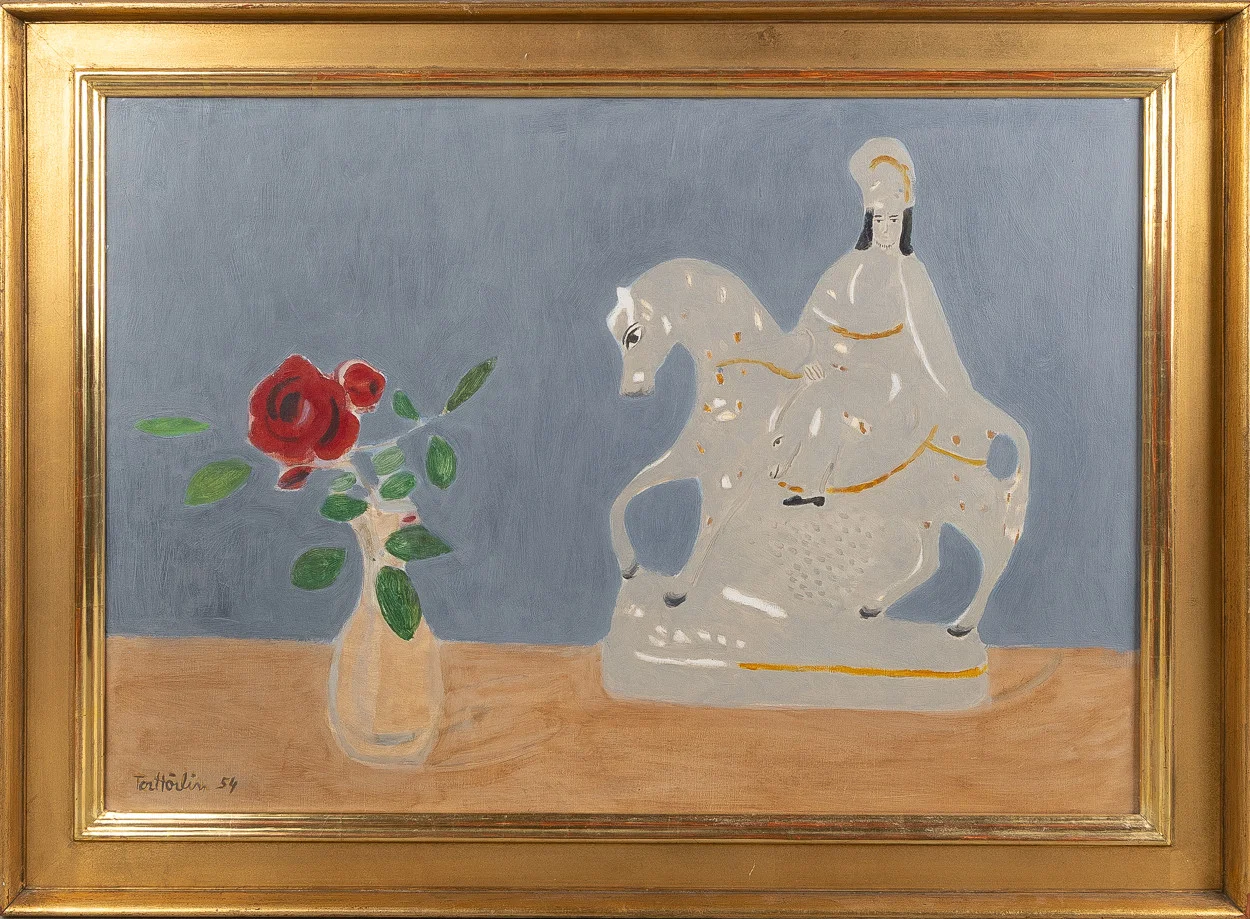 TOR HÖRLIN (1899-1985). Stilleben, olja på duk, signerad -54. — Paintings — Stockholms Auktionsverk Helsingborg
