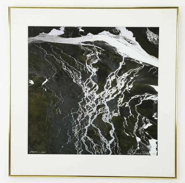 SVEN GILLSÄTER (1921–2001). Fotografi, "Sarek i Juni", signerad och daterad.-85.