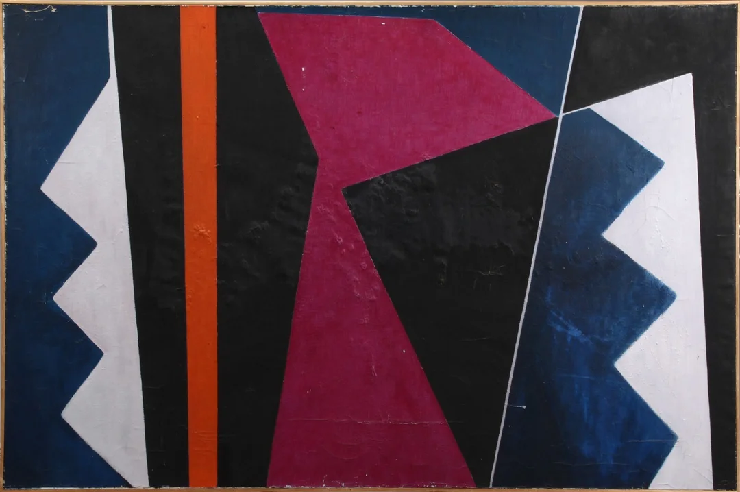 Ubekendt kunstner. Abstrakt komposition — Paintings and sculptures/Other pictorial art and sculptures — Lauritz
