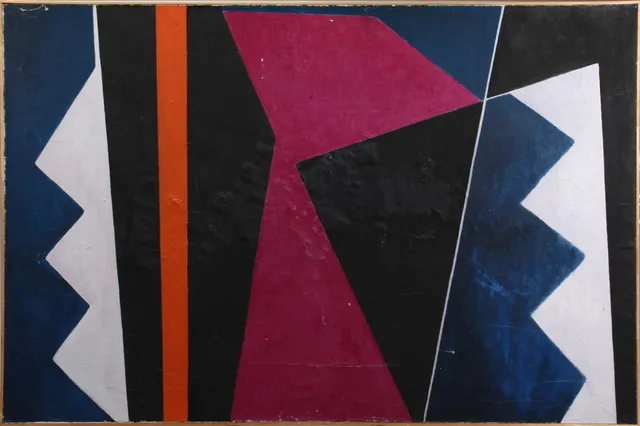 Ubekendt kunstner. Abstrakt komposition