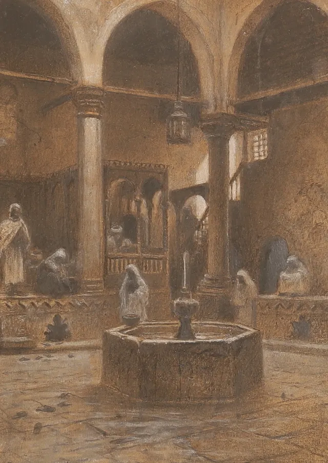FRANS WILHELM ODELMARK. Blandteknik, signerad.