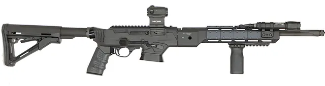 KULGEVÄR, Halvautomatisk, fabrikat Ruger, modell PC Carbine, kaliber 9x19, tillv.nr 911-01557, se-nr SE3033476.