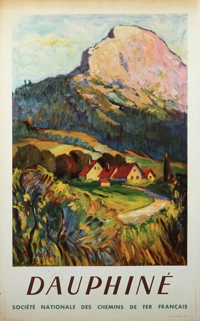 Fransk plakat, 'Dauphiné', 1946