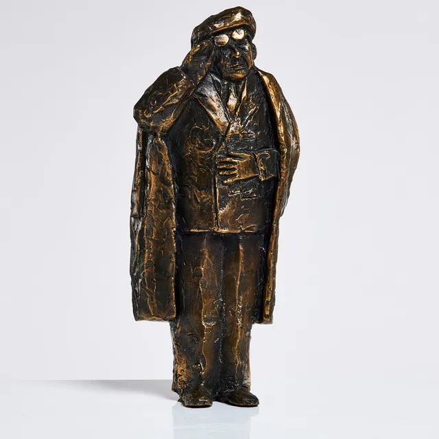 KARL GÖTE BEJEMARK (1922-2000). Väggskulptur, Evert Taube, Brons, signerad KGB.