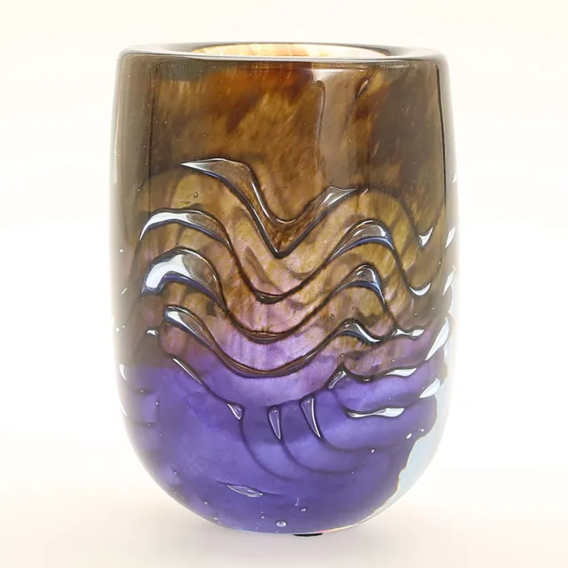 BERTIL VALLIEN. Vas, glas, ariel, Åfors, prov 1989, signerad.