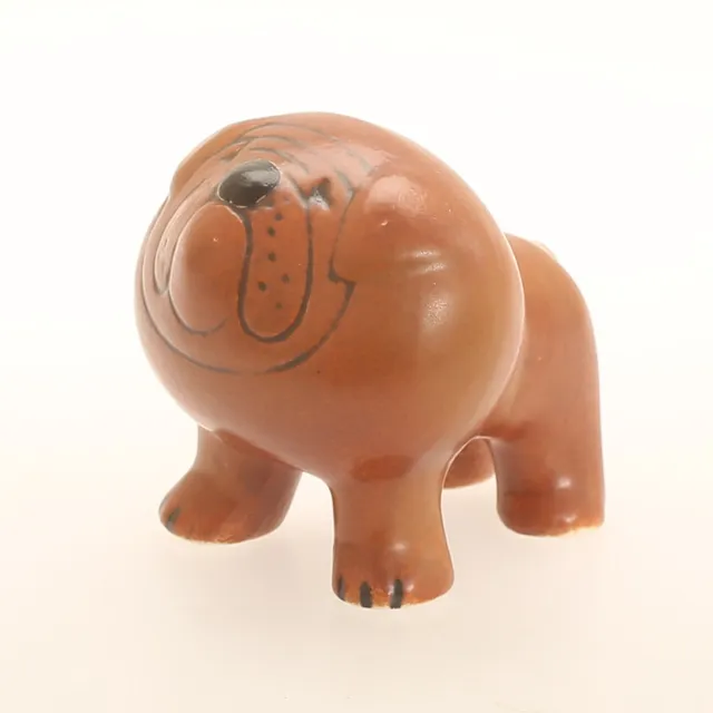 LISA LARSON. Figurin, bulldog, stengods.