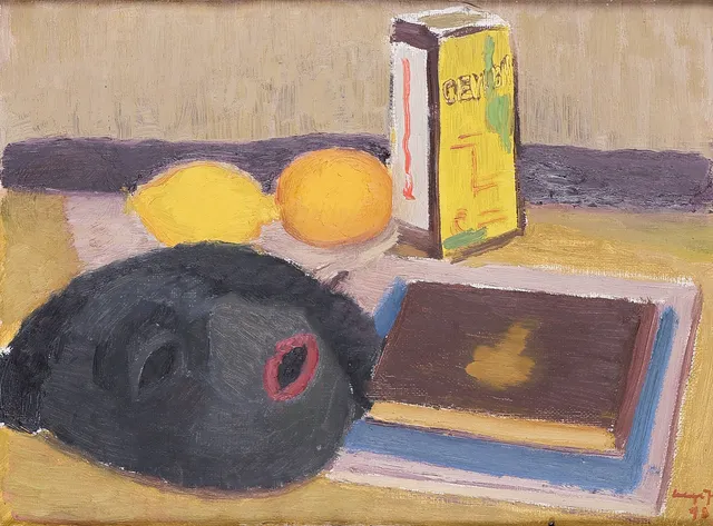 UBEKENDT KUNSTNER. Stilleben, olie på lærred, signeret og dateret 1948.