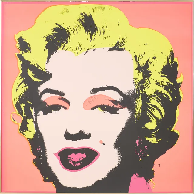 ANDY WARHOL. EFTER. färgserigrafi, "Marilyn", utgiven av Sunday B Morning, stämpelmärkt á tergo.