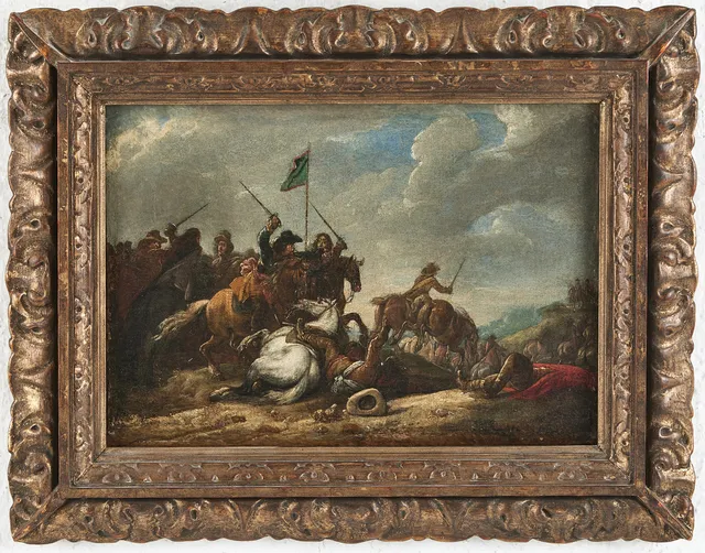 PHILIPS WOUWERMAN. HANS EFTERFÖLJARE. 1600-tal. Ett kavaleriuppdrag.
