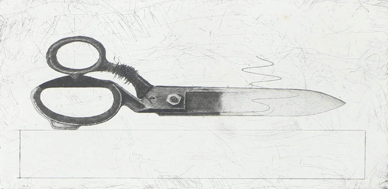 PER MEDSTRAND. Sax, etsning, signerad -82. — Engravings & Prints — Helsingborgs Auktionskammare