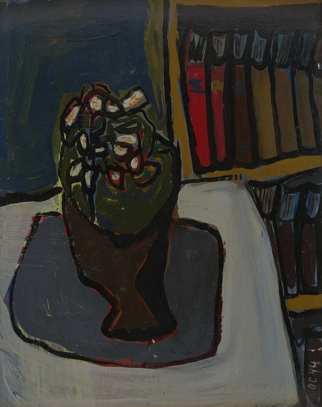 Christiansen, Olaf — Blomster i vase, 1944 — Kunst/Maleri — Blomqvist