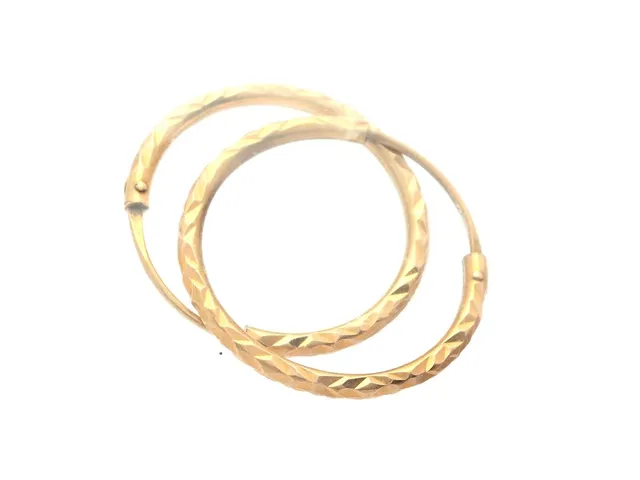 Örhängen ett par 18K 1,2g Ø19mm