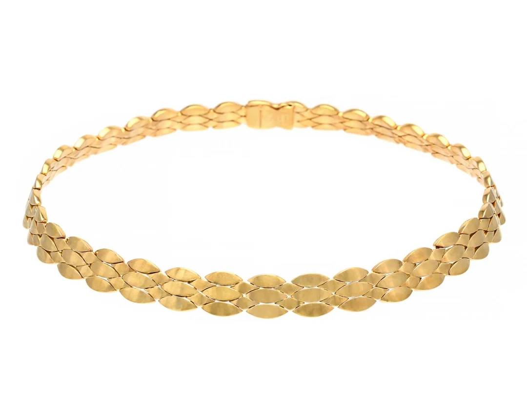 CARTIER, collier, 18K guld, ref. nr. E12966, 1996, längd 37,5 cm, vikt 106,4 g, reseetui. — Smycken/Collier — Kaplans