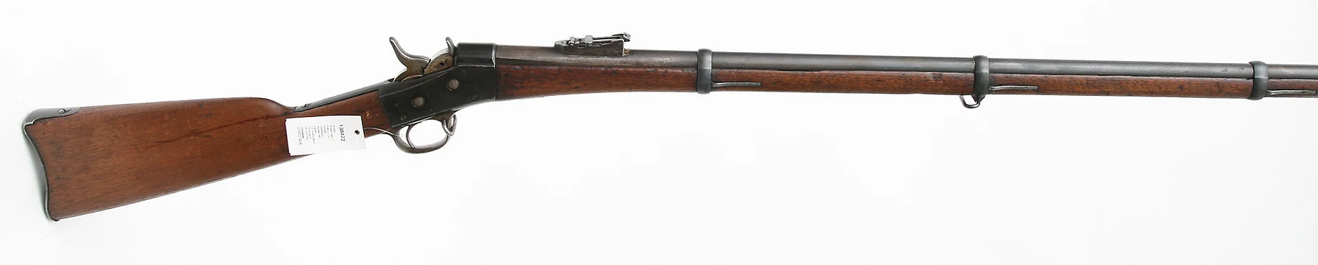 (214) GEVÄR, amerikanskt, Rollingblock, fabrikat Remington, modell 1867, kaliber 12,7x44R, tillv.nr 7219, se-nr SE1231759. — Military weapons — Mauritz Widforss