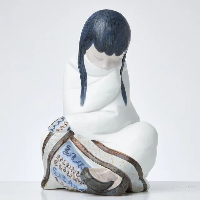 FIGURIN, Eskimå, Lladro, Spanien, glaserat stengods.