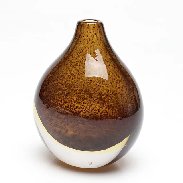 GUNNAR ANDER. vas, glas, signerad, Lindshammar.