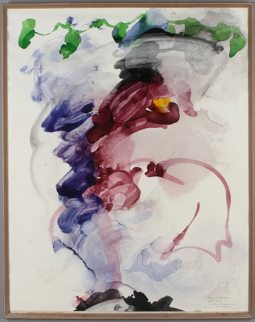 CARL FREDRIK REUTERSWÄRD. Motiv från operan "Herr von Hancken" akt II, akvarell. — Paintings — Auktionshuset Kolonn