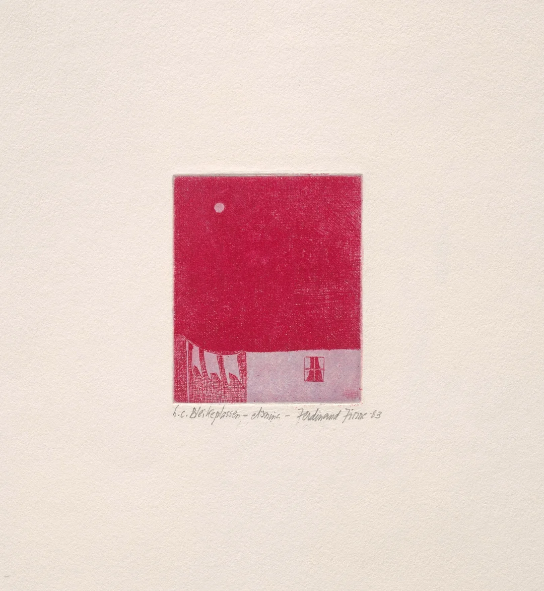 Finne, Ferdinand — "Bleikeplassen" 1983 — Kunst/Grafikk — Blomqvist