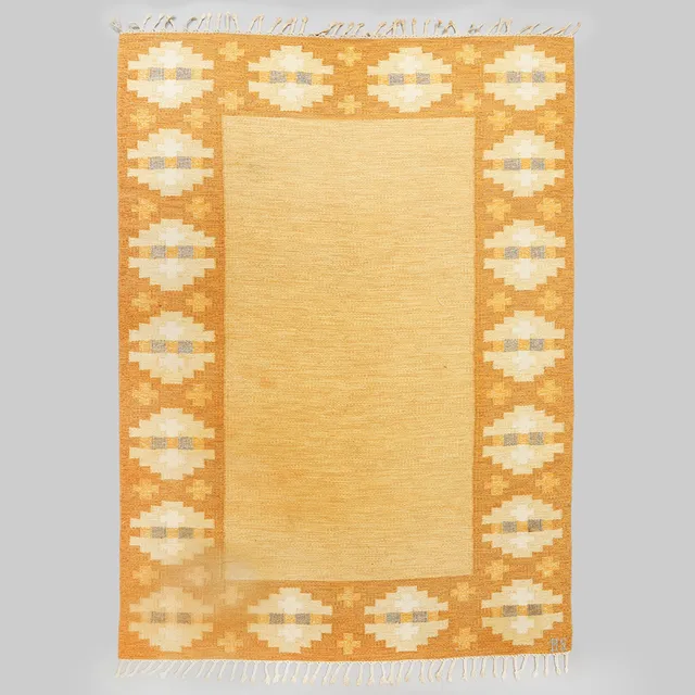 BIRGITTA SÖDERGREN. Matta, rölakan, monogramsignerad BS. Mått ca 232 x 162 cm.