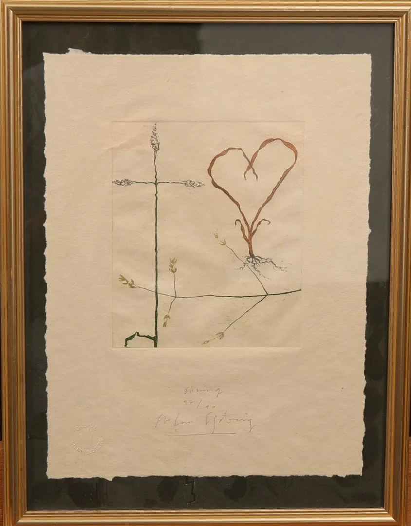 STEFAN SJÖBERG. Etsning, numrerad 37/90, signerad. — Engravings & Prints — Limhamns Auktionsbyrå