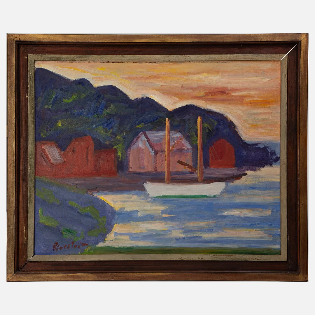 TOR BJURSTRÖM. Fiskeläge. — Paintings — Stockholms Auktionsverk Göteborg