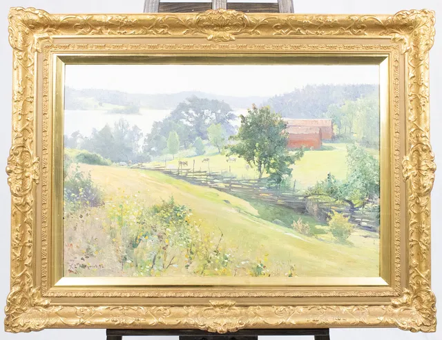 LOTTEN RÖNQUIST. OLJA PÅ DUK, signerad, 1892.