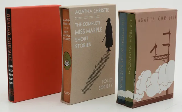 FOLIO SOCIETY. Agatha Christie, 4 volymer.